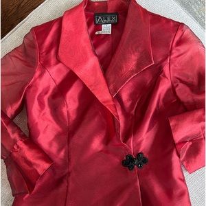 Red med woman’s evening blazer